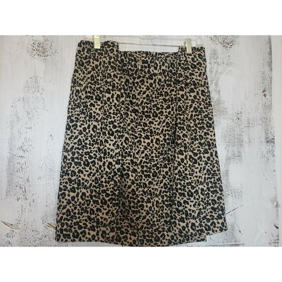 Loft Dressbarn Womens Skirt Wool, leopard animal print Size 26 plus New $69.50 - Picture 2 of 5